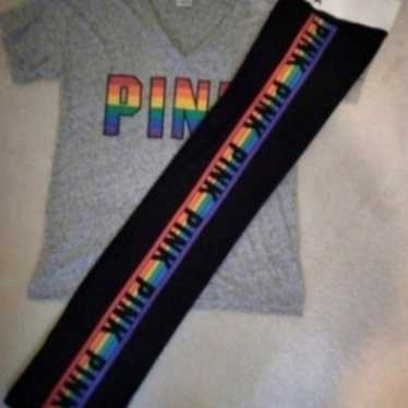 VS PINK rainbow outfit set-small *NWOT*