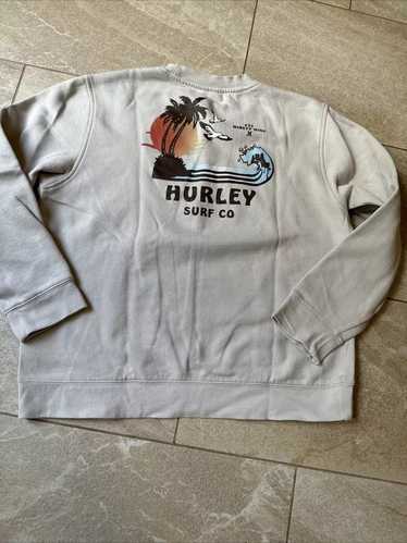 Hurley super soft sweatshirt in bone size M fits S
