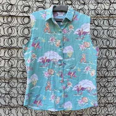 Roper 90s Roper Pastel Desert Rose Cactus Sleevele