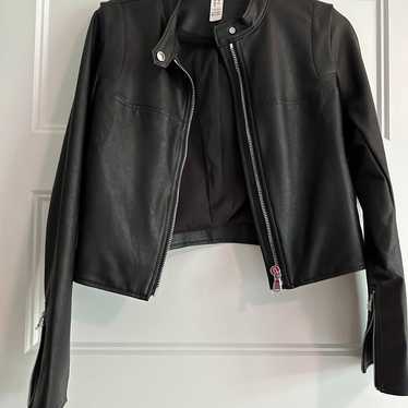 NWOT Spanx Moto Leather-like jacket