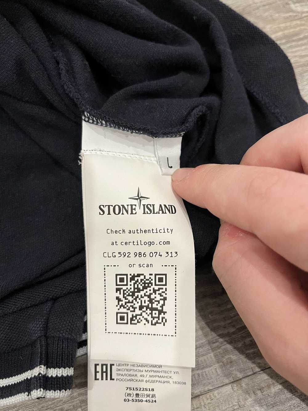 Stone Island Navy Blue Stone Island Polo - image 4