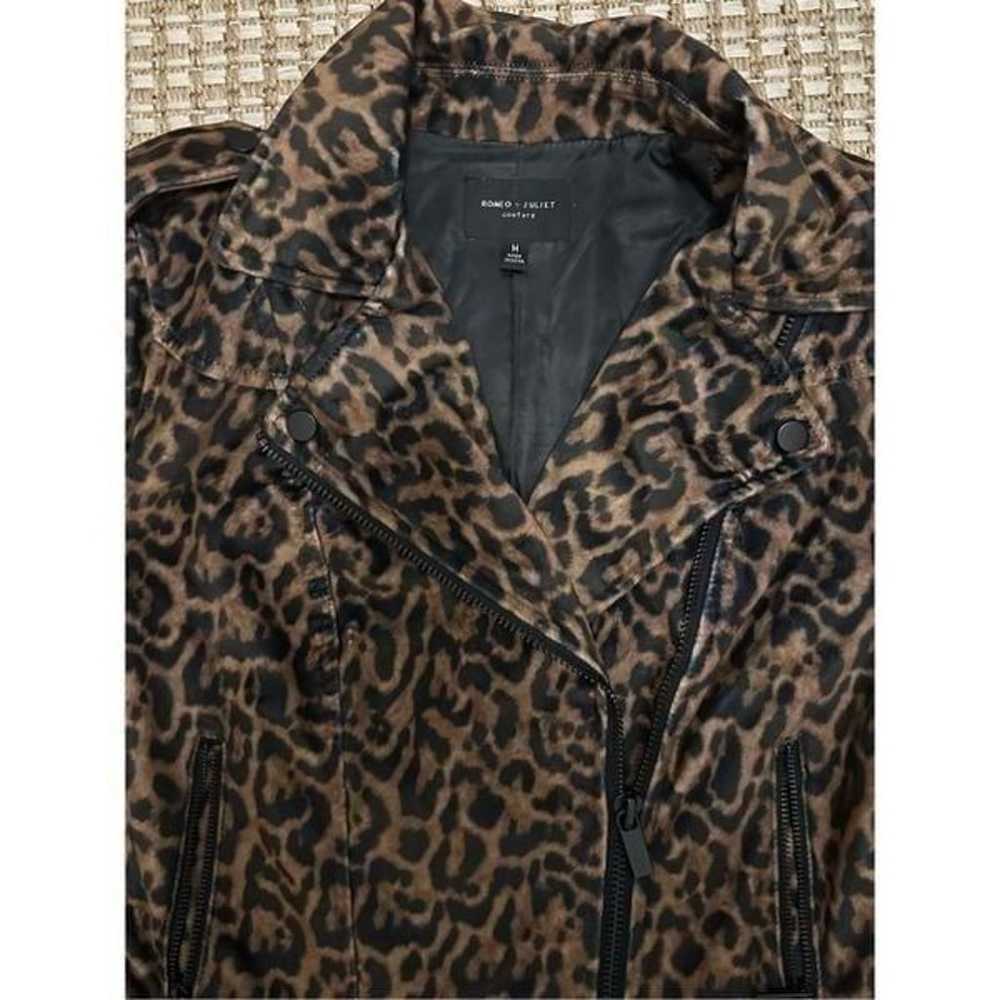 romeo + juliette couture leopard moto jacket - image 2