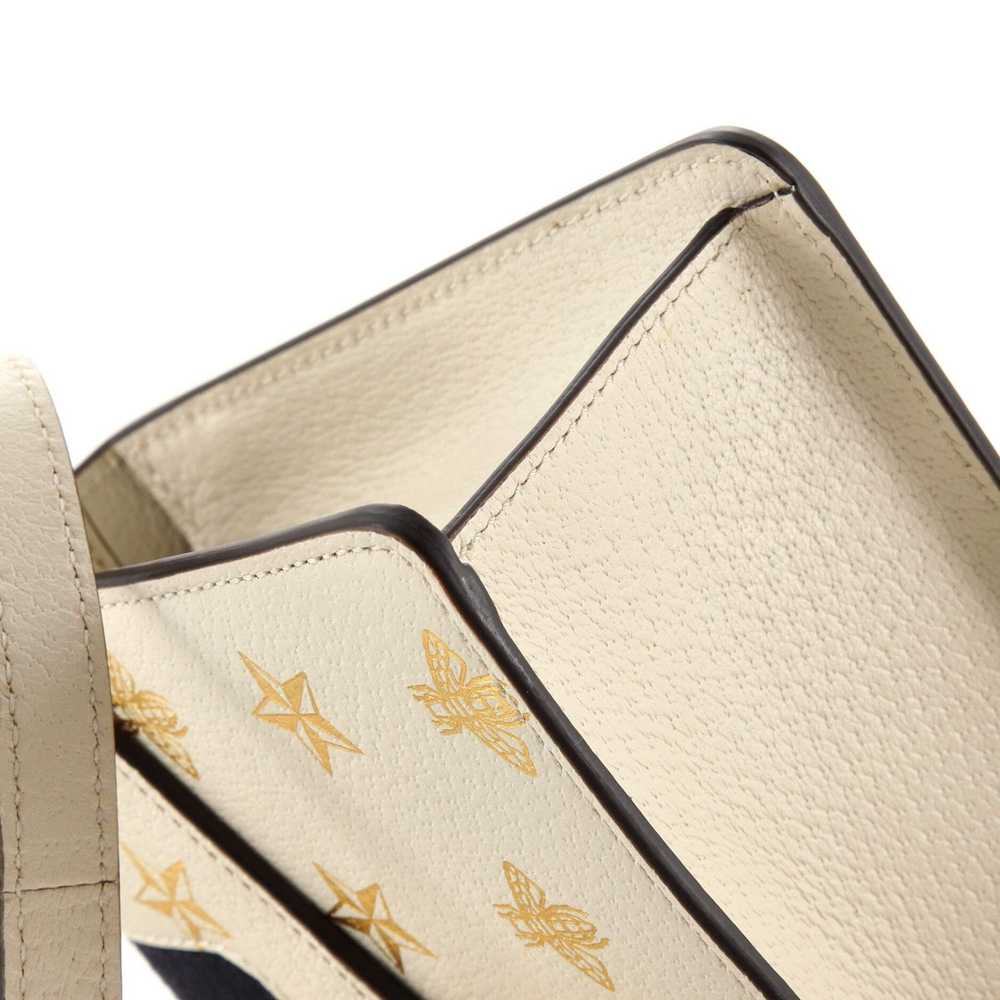 Gucci Sylvie Top Handle Bag Printed Leather Mini - image 6