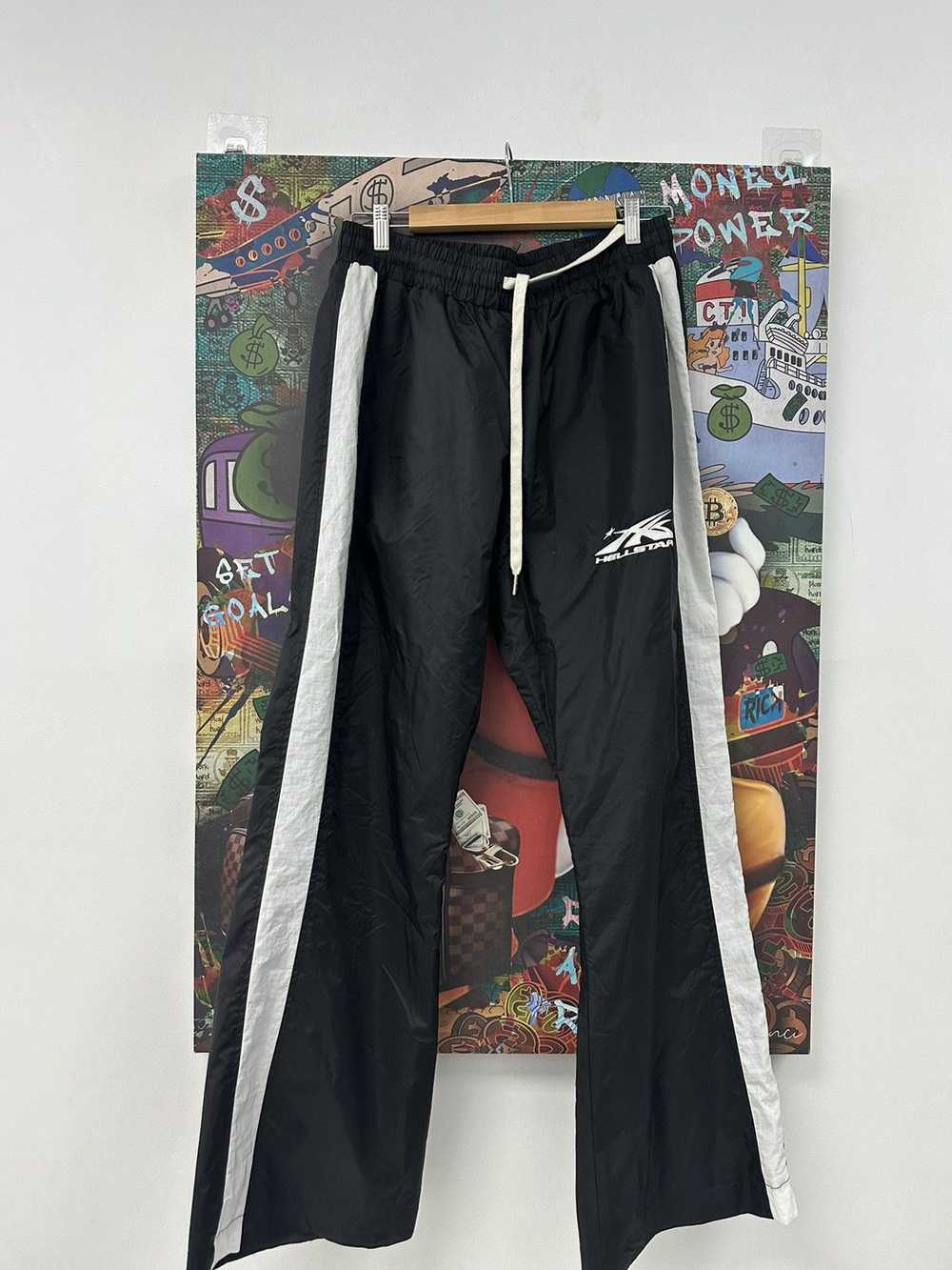 HELLSTAR Hellstar Classic Logo Waxed Track pants - image 1