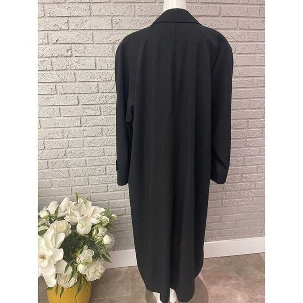 Talbots Black Traditional Long Coat Size 14 - image 6