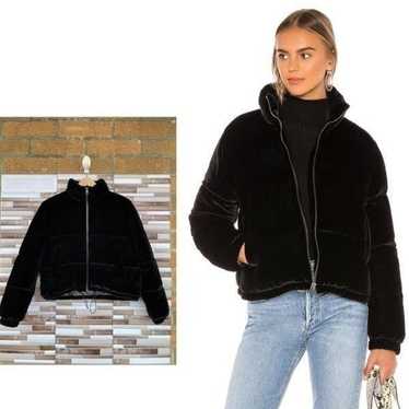 Bella Dahl black velvet puffer XS