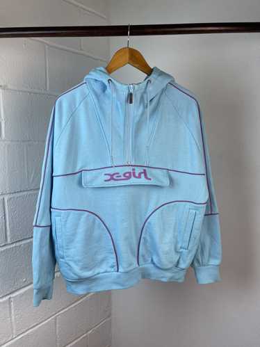 X-girl × HYSTERIC GLAMOUR ZIP UP HOODIE Women's Hysteric Glamour Guitar Girl Zip Hoodie Size One