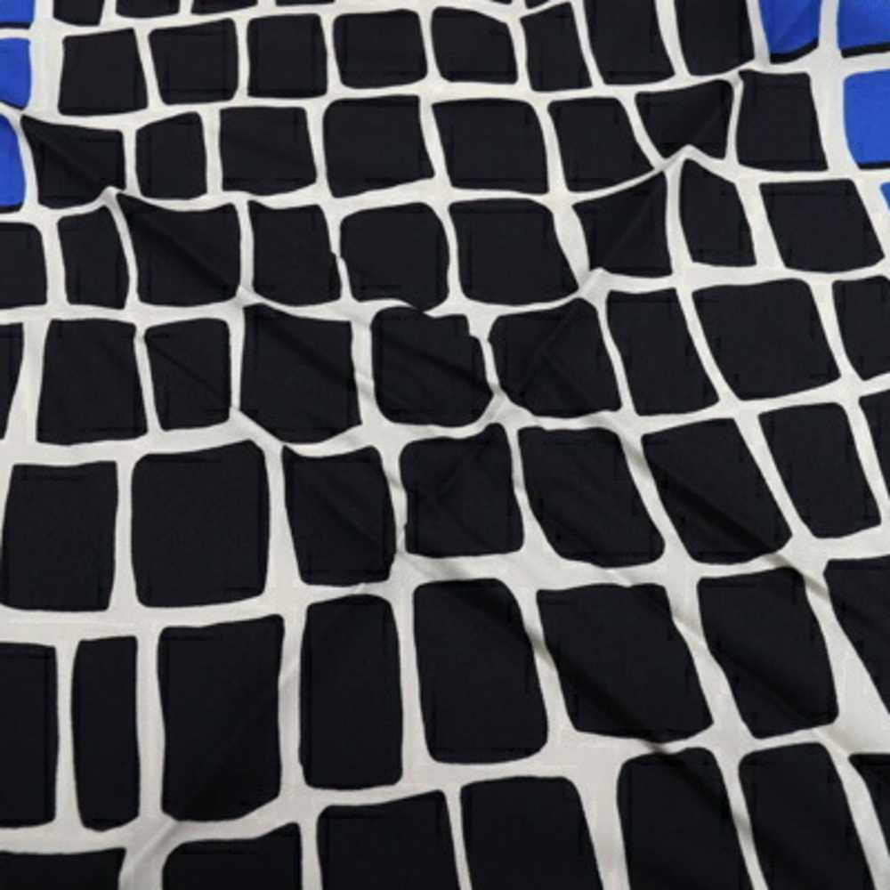 Fendi Fendi scarf muffler blue black off-white 10… - image 5