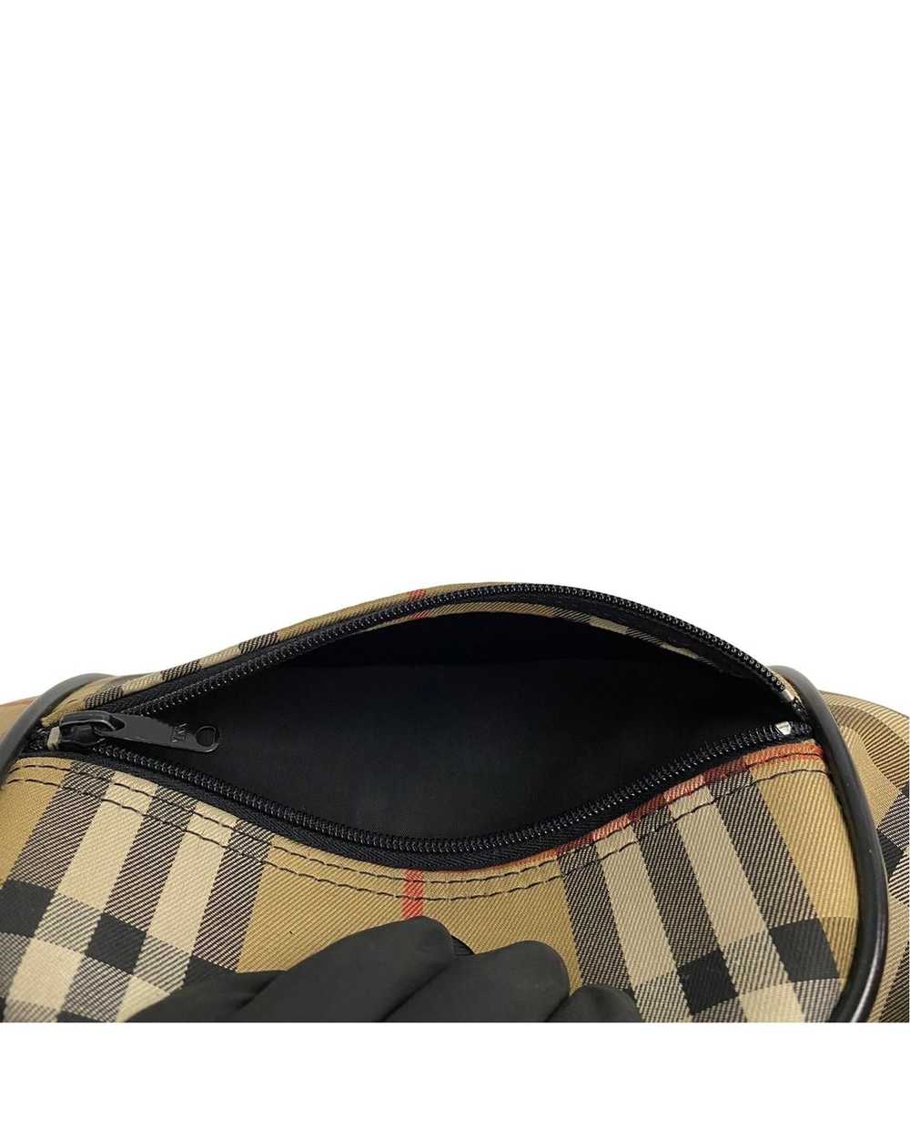 Burberry Designer Check Canvas Boston Bag in Brow… - image 10