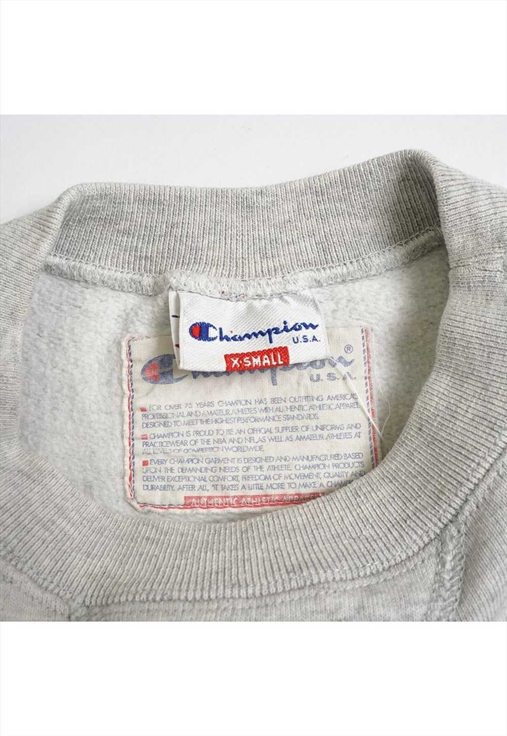 Vintage Champion Grey Spellout Sweatshirt Mens - image 4