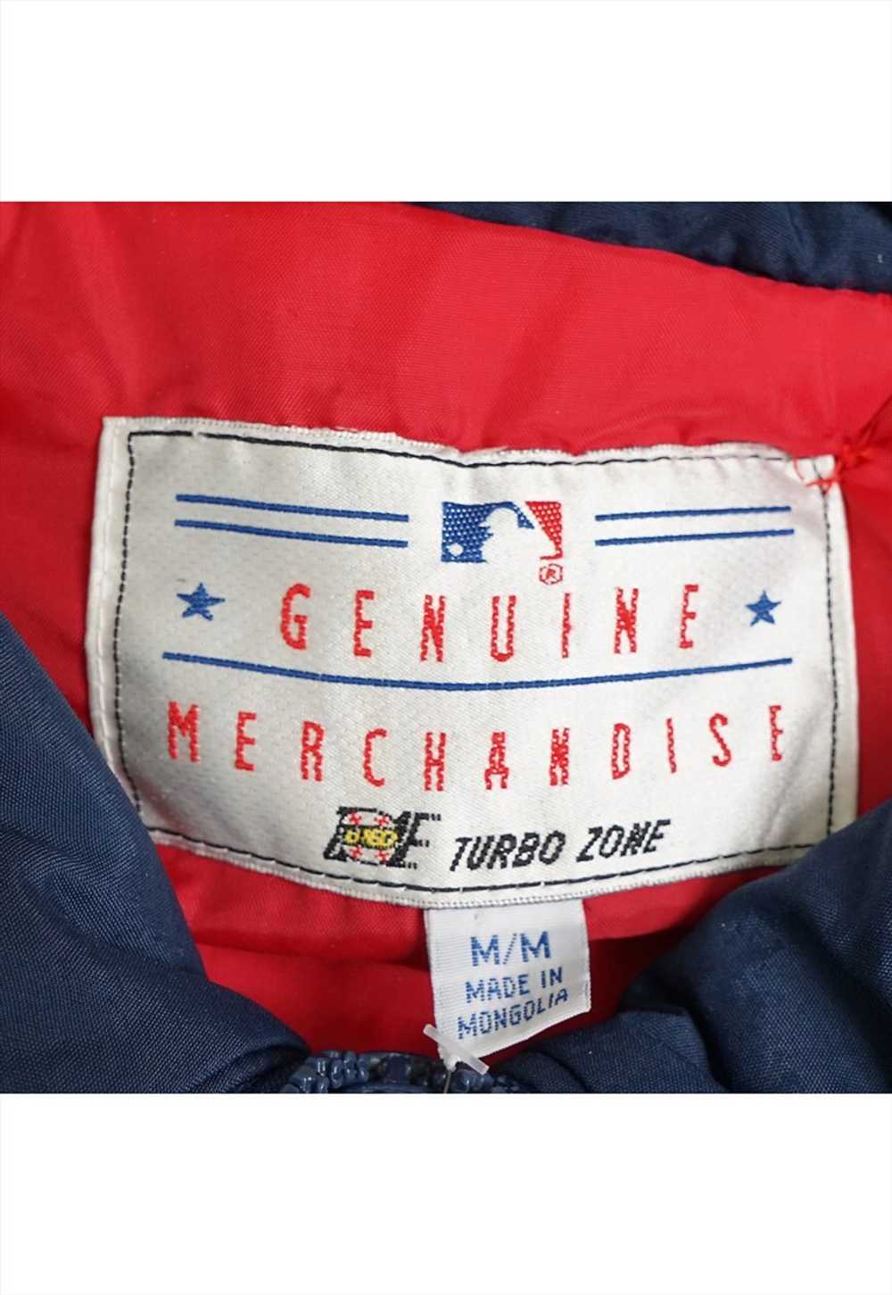 Vintage MLB Cleveland Indians Navy Jacket Mens - image 4