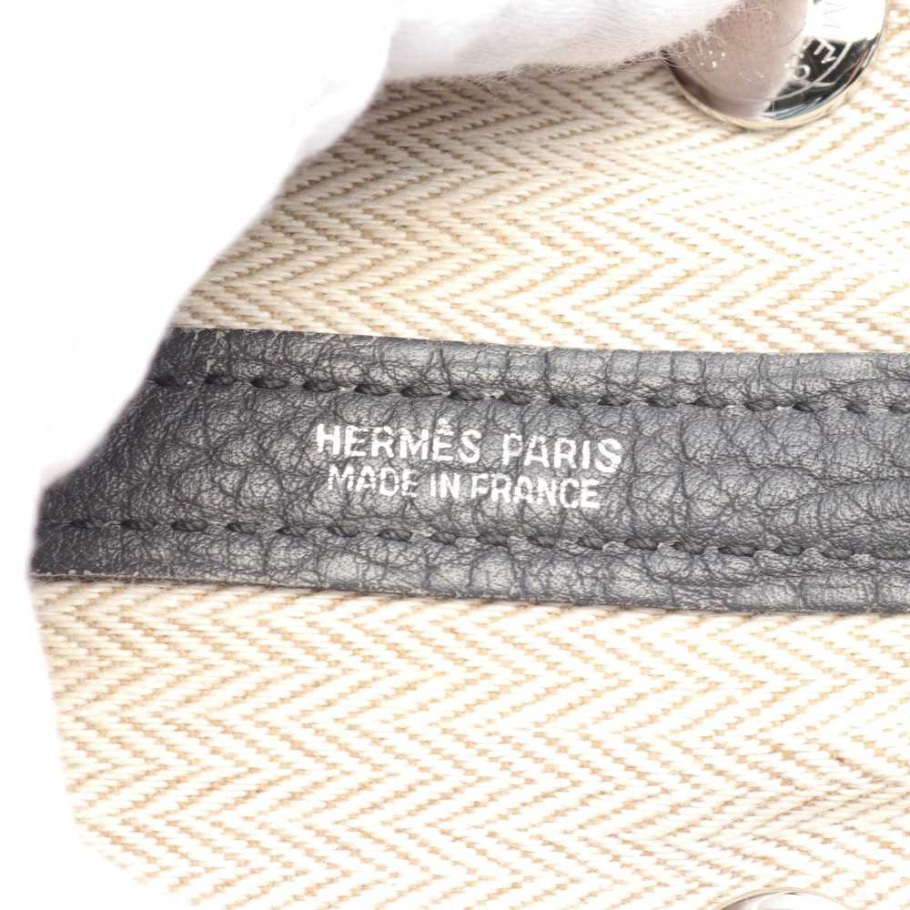 Hermes Garden Party TPM Ardoise Handbag Tote Bag … - image 4
