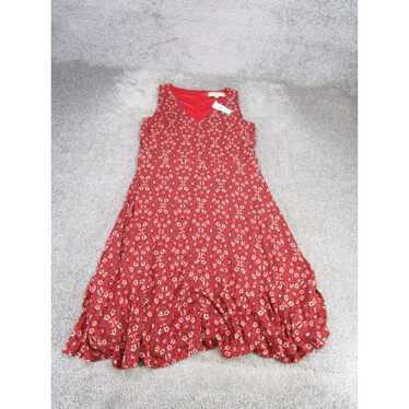 Loft Loft Maxi Dress Womens Small Red Floral Sleve