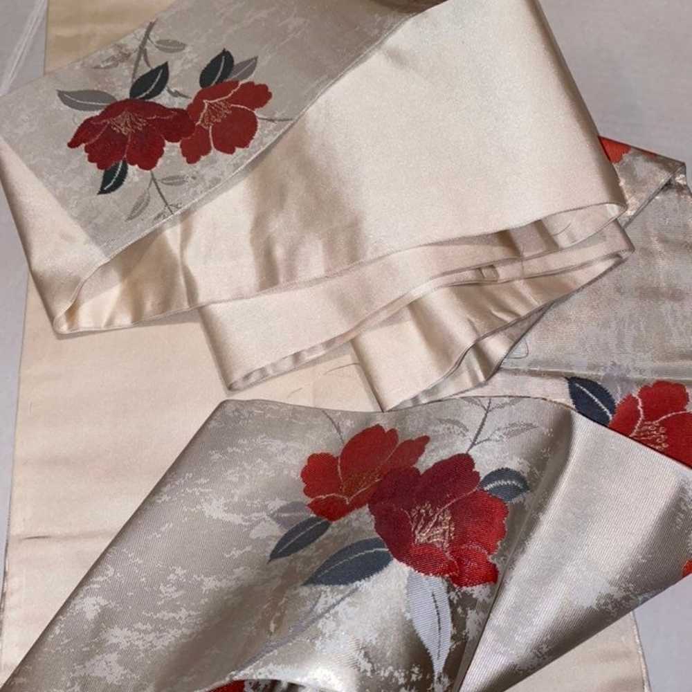 Vintage Japanese silk obibelt - image 4