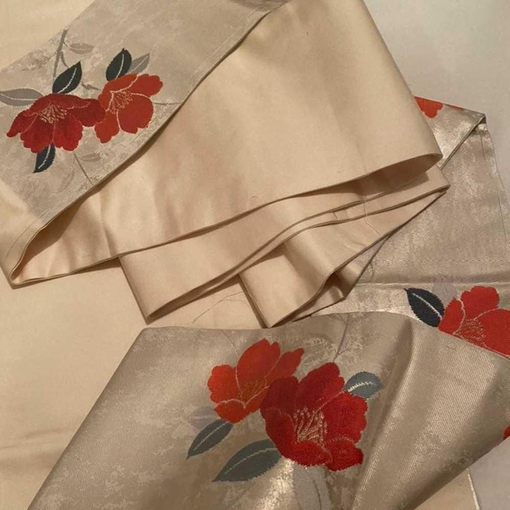 Vintage Japanese silk obibelt - image 5