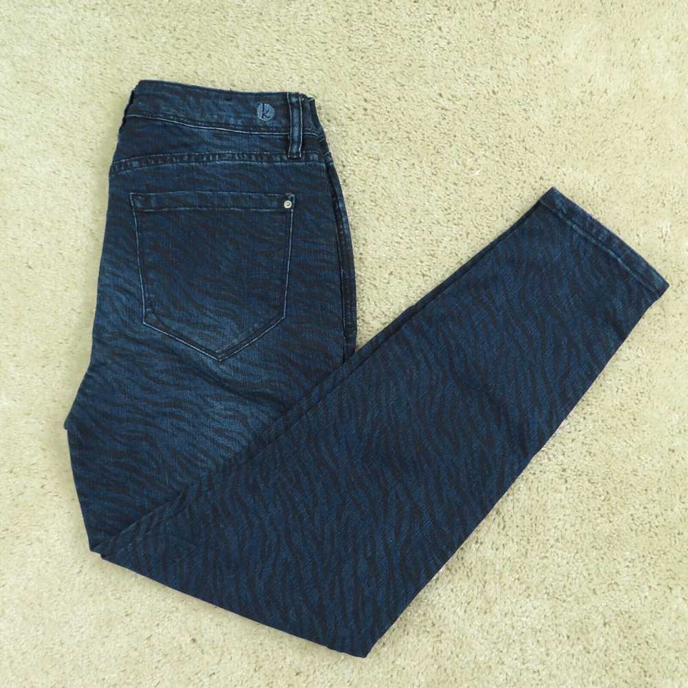 Vintage Kensie Jeans Womens 6/28 Blue Tiger Print… - image 1