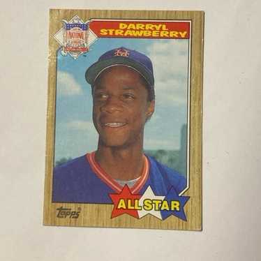 Darryl Strawberry Topps 1987 New York Mets Basebal
