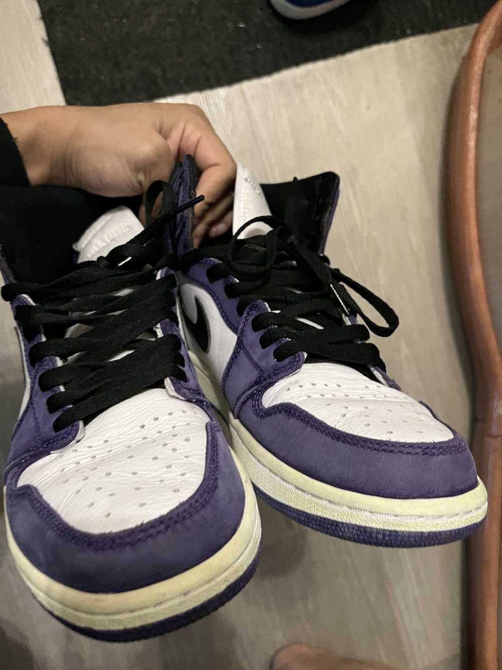 Custom Custom Jordan 1 court purple - image 4