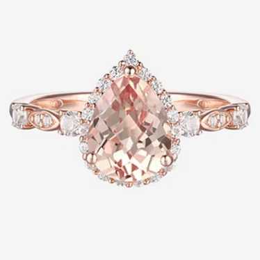 Pink Sapphire 14k Rose Gold Ring