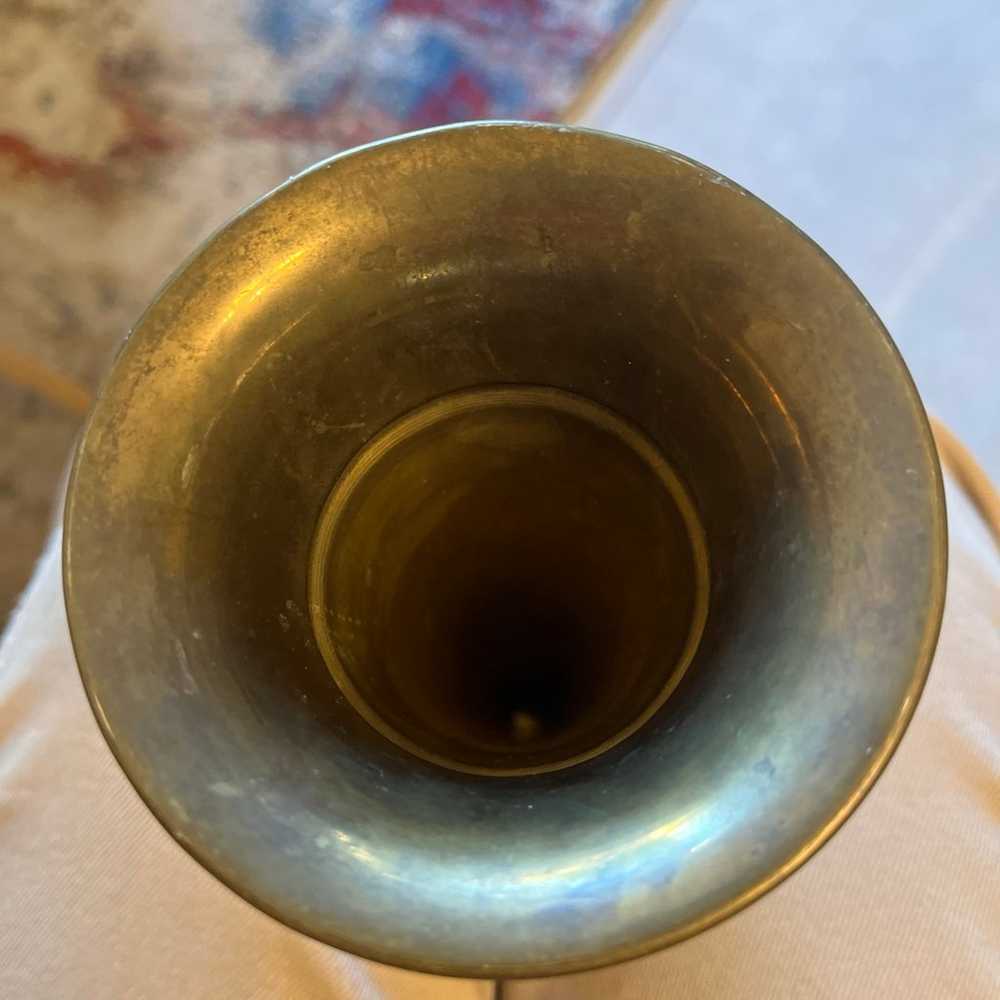 Vintage Antique? Harbor Fog Horn Brass Metal Tin … - image 10