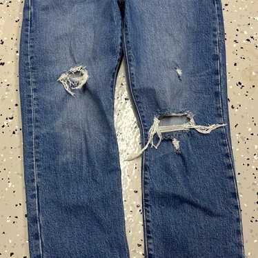 Levi’s 501 original ripped blue jeans W28 L26
