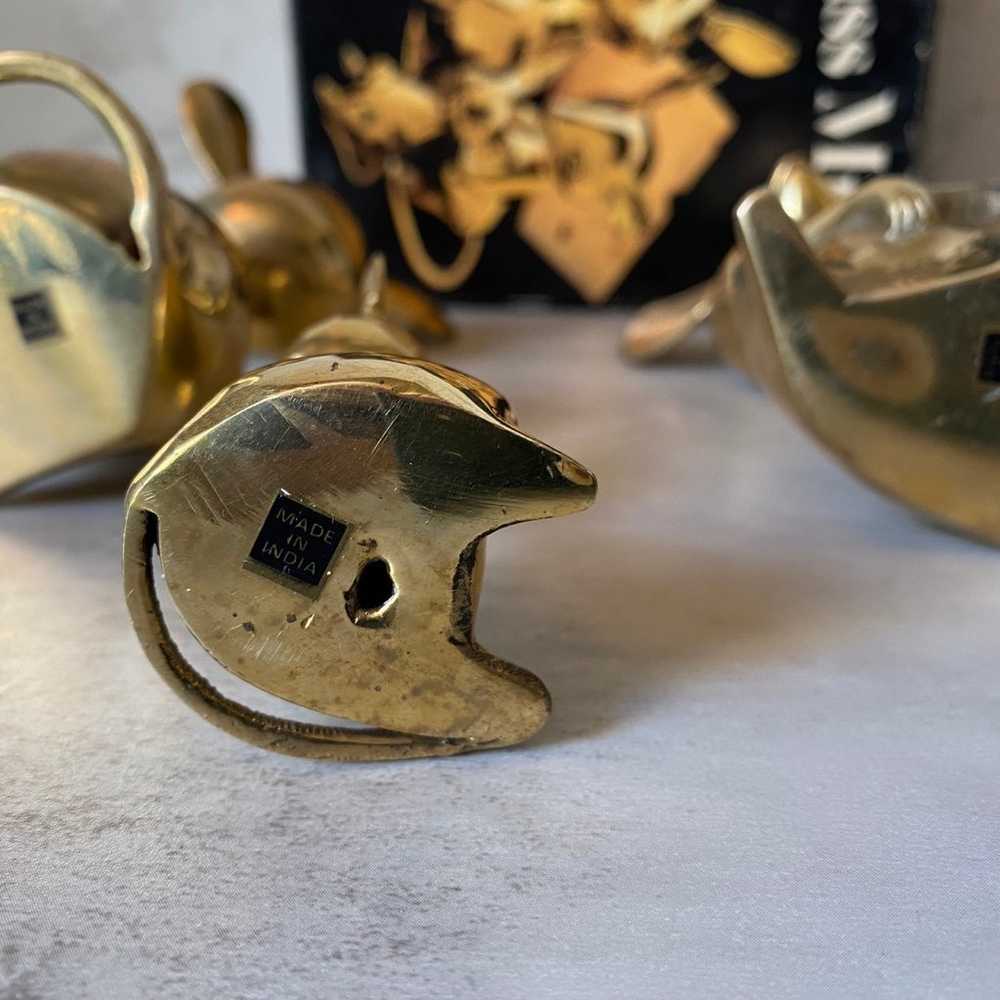 Vintage Brass Mice figurines - image 7