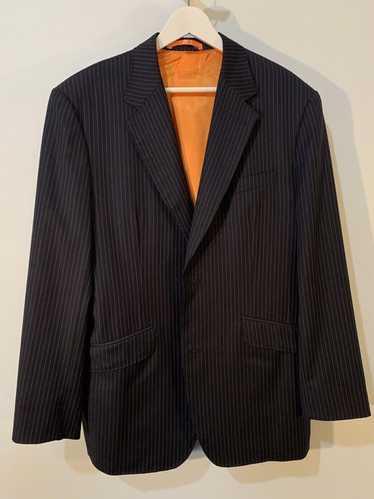 Designer Astor & Black Bespoke Jacket Orange Silk 