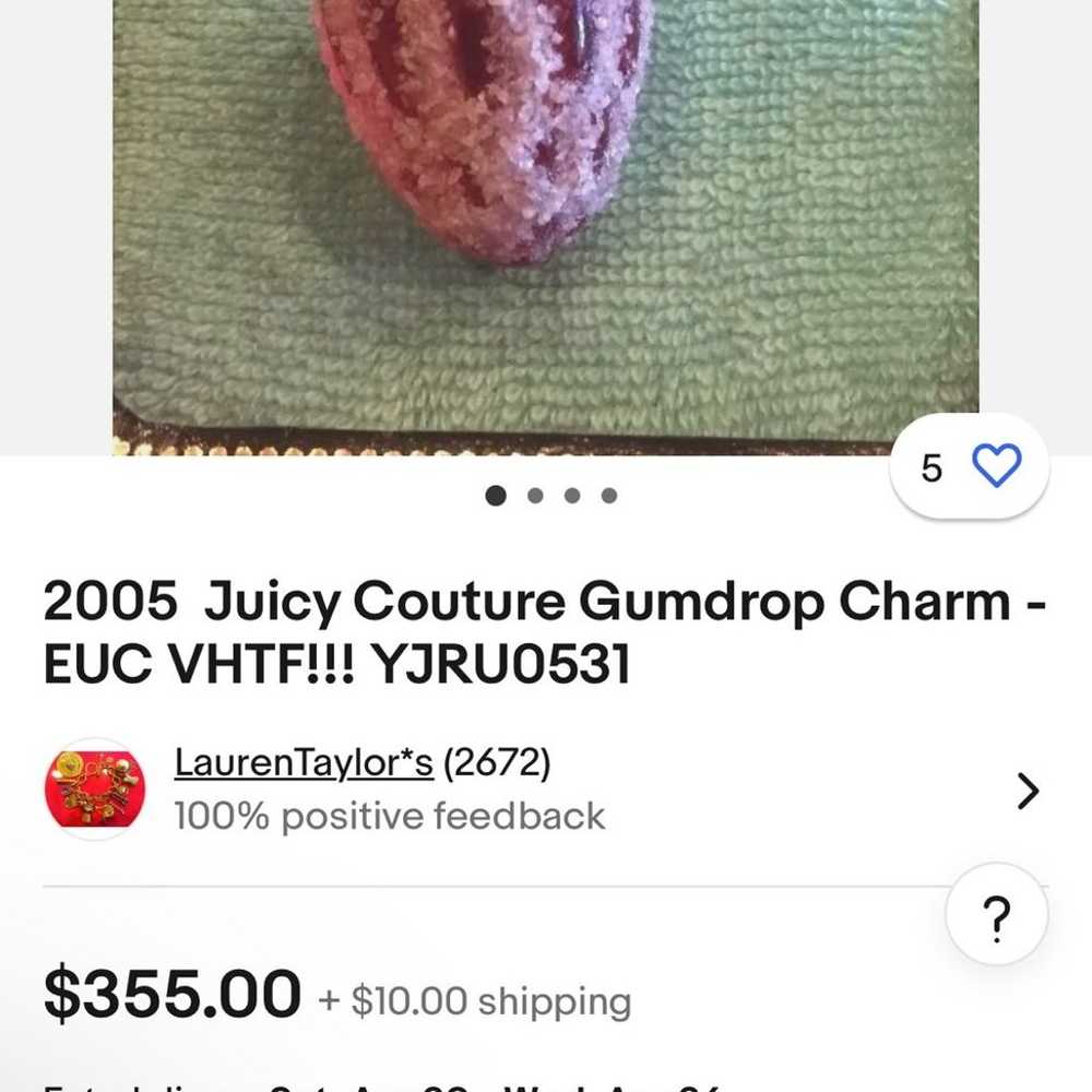 Juicy couture rare vintage gumdrop charm - image 6