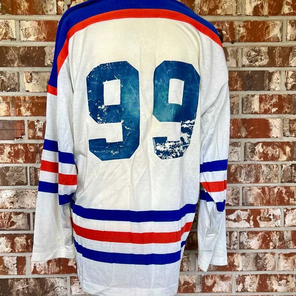Vintage 1970s Oilers Hockey Jersey - image 2