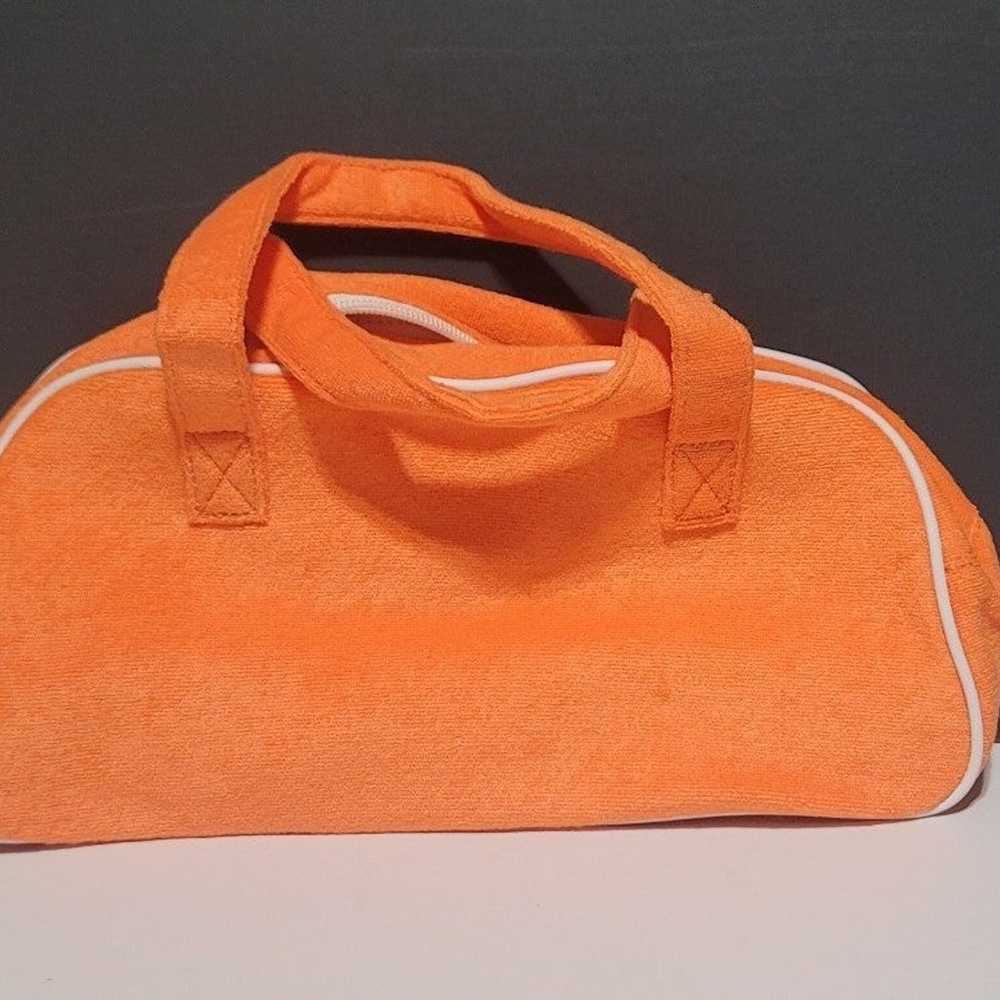 AVON Orange Makeup Bag NWOT, NOS Vintage 80s - image 2