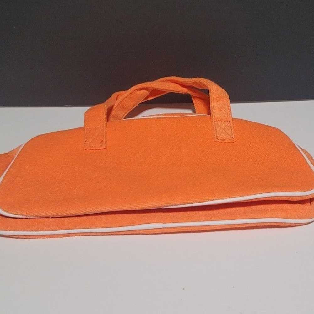 AVON Orange Makeup Bag NWOT, NOS Vintage 80s - image 7