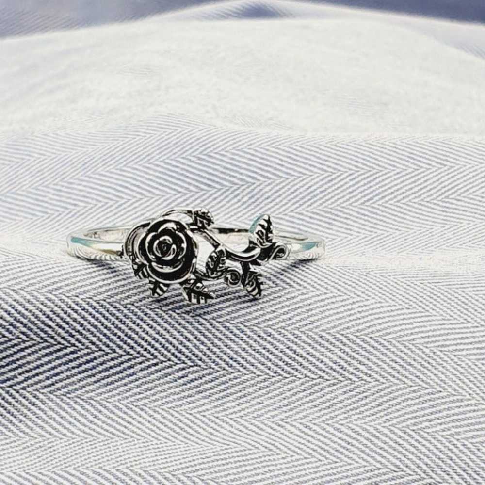 Ethnic Style Dainty Rose Flower Anillo Vintage Si… - image 10