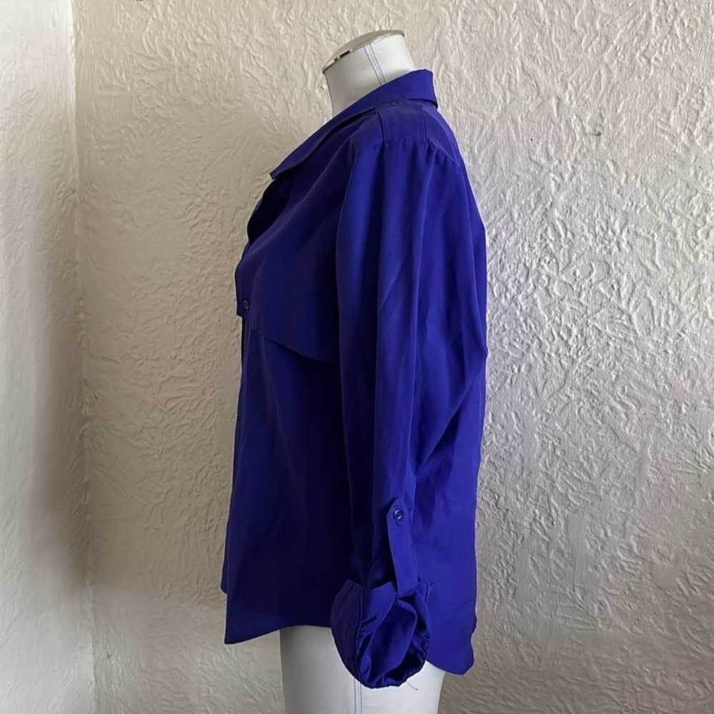 Diane Von Furstenburg Vintage Burple Blue Purple … - image 3