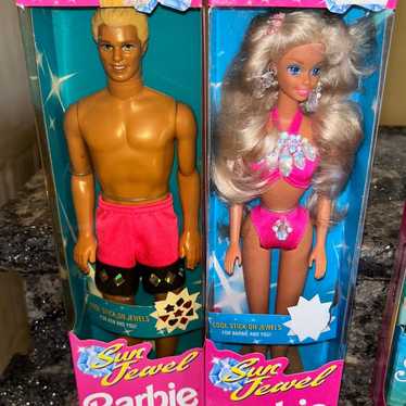 Sun Jewel Barbie & Ken Doll NRFB - image 1