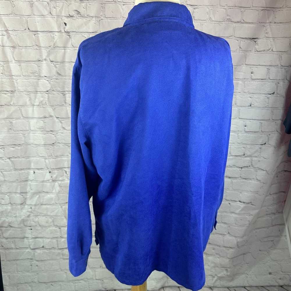 Chico's vintage 80s faux suede shirt jacket shack… - image 4