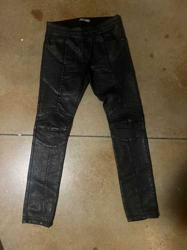 Pierre Balmain Pierre Balmain Black Moto Jeans - image 1