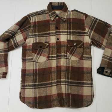 Vintage 70s-80s KMart Plaid Wool Chore Barn Coat … - image 1