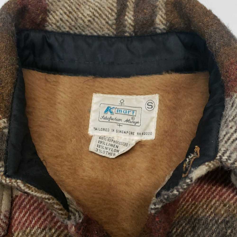 Vintage 70s-80s KMart Plaid Wool Chore Barn Coat … - image 5