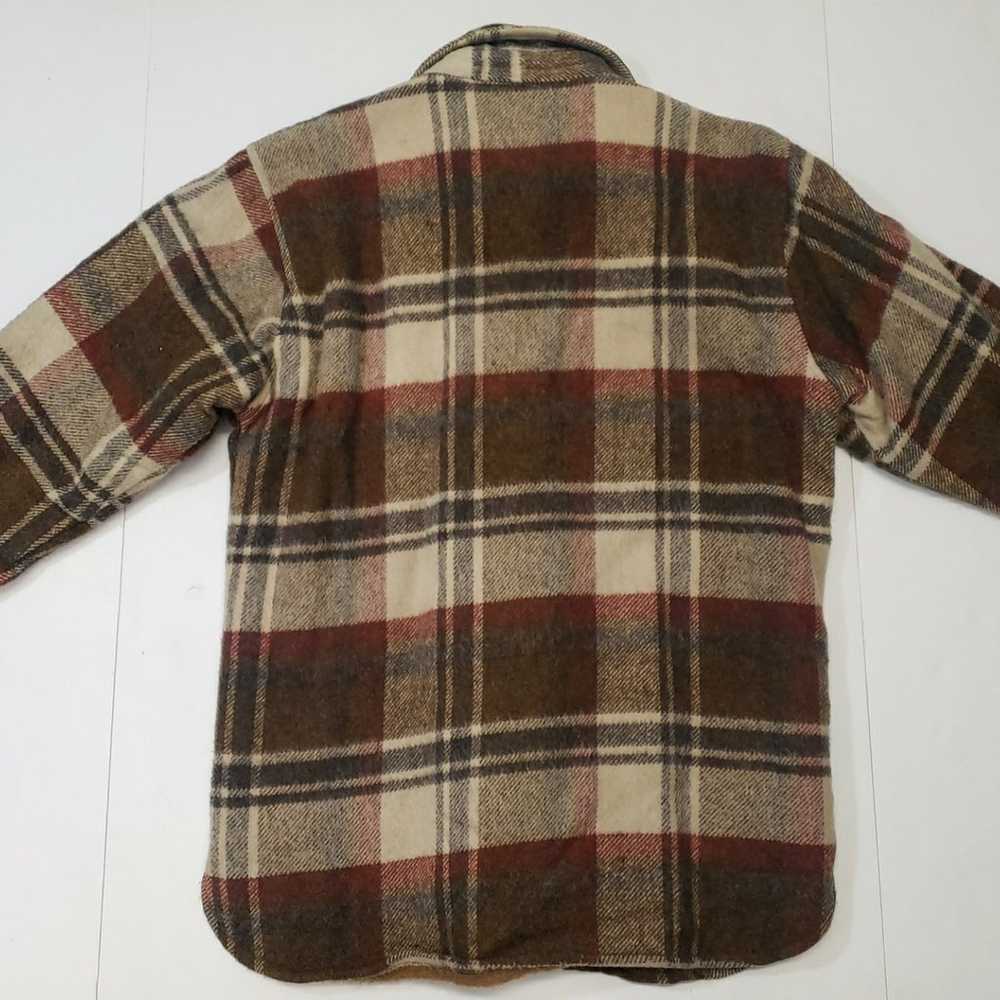 Vintage 70s-80s KMart Plaid Wool Chore Barn Coat … - image 8