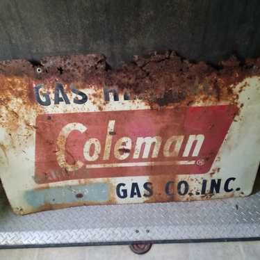 Gas heating double-sided sign