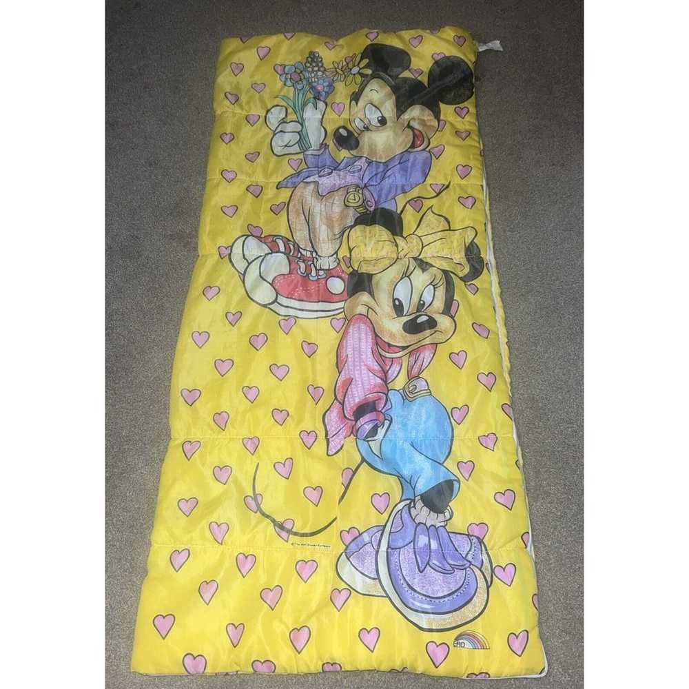 Vintage 1980’s Mickey And Minnie Mouse Sleeping B… - image 1