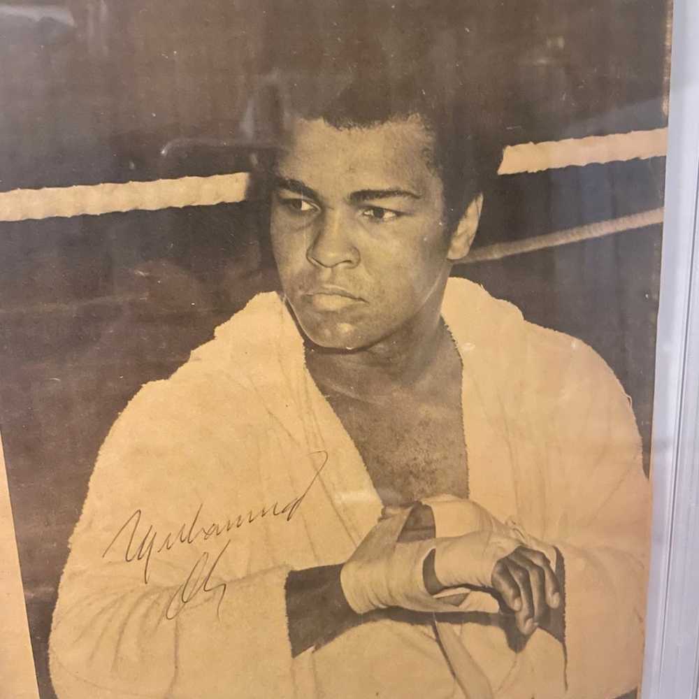Muhammad Ali Autographed Print PSA Certified - image 3