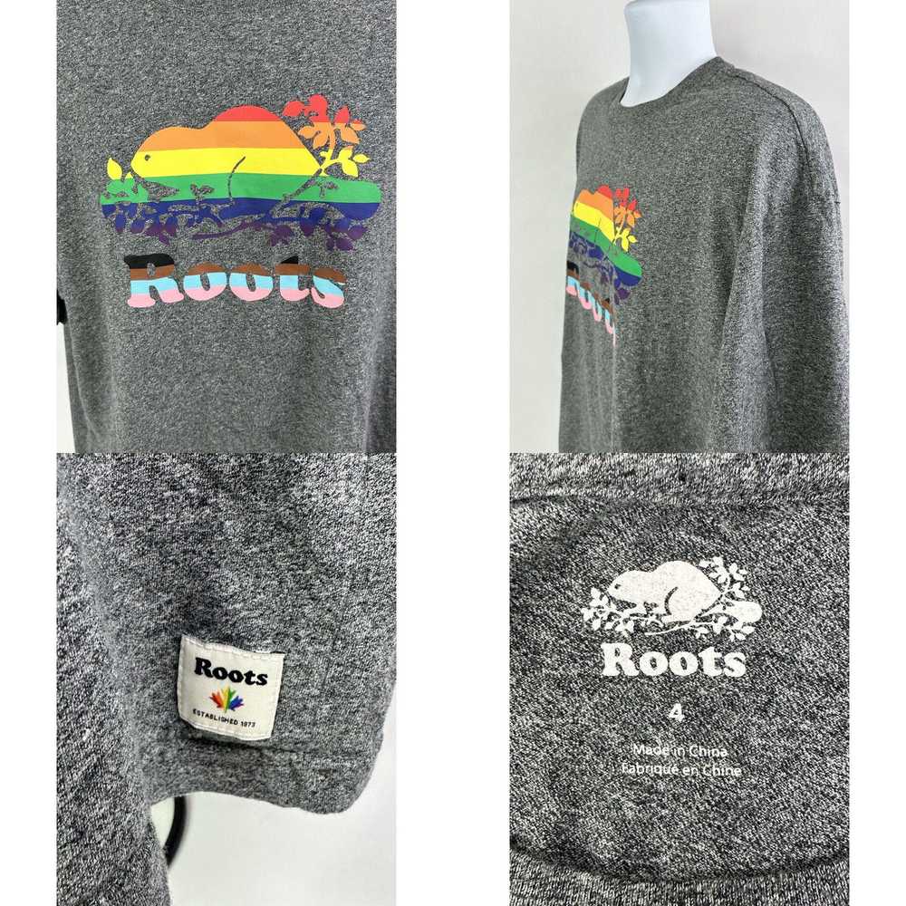 Roots Roots Canada T Shirt Adult Size 4 (Medium) … - image 4