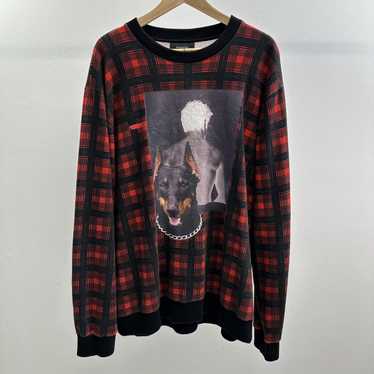 Givenchy Givenchy Tisci Plaid Doberman Sweatshirt - image 1