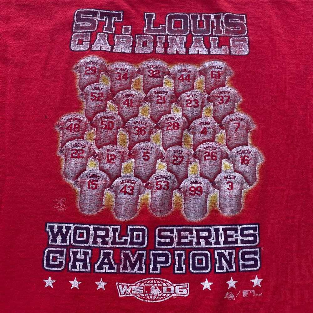 Vintage 2006 St. Louis Cardinals World Series Shi… - image 8