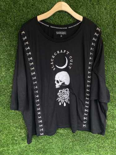 Japanese Brand × Streetwear Black Craft Cult Skull