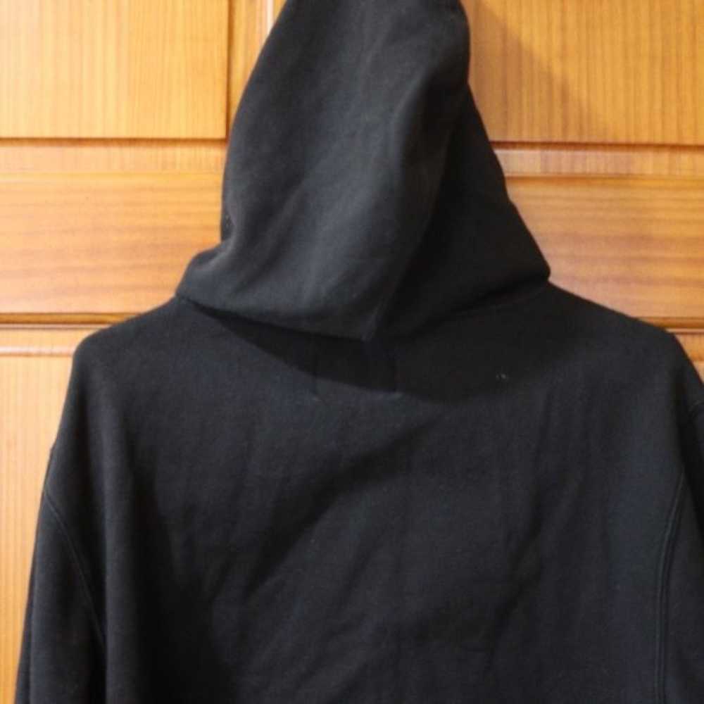 Champion Black Pullover Hoodie Spellout Logo XL - image 6