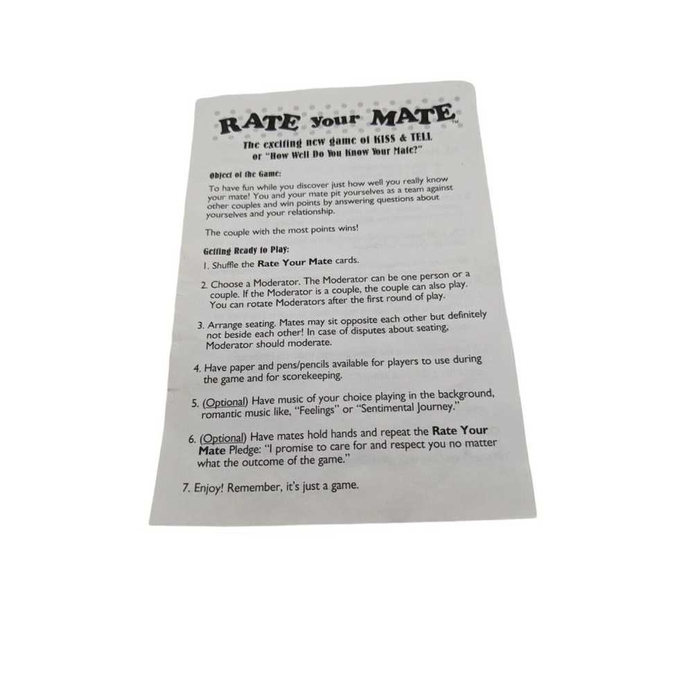 VTG 1994 Rate Your Mate The Exciting New Game of … - image 11