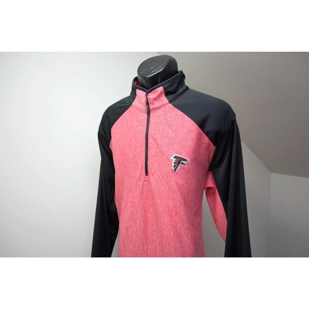 NFL Antigua Golf Jacket Athletic Red 1/4 Zip Atla… - image 2