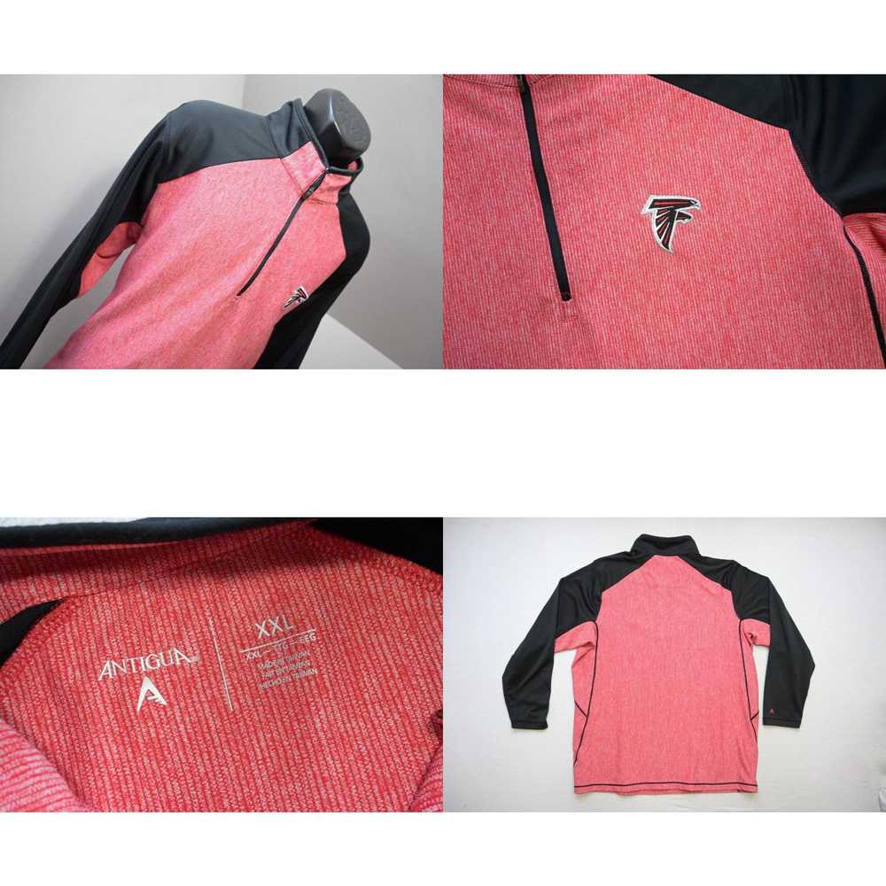 NFL Antigua Golf Jacket Athletic Red 1/4 Zip Atla… - image 4